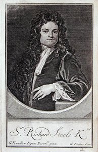 Porträt von Richard Steele, Frontispiz zu 