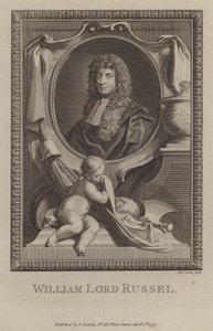 William Russell, Lord Russell, englischer Politiker (Stich) von Godfrey (after) Kneller