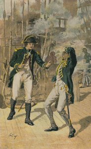 Nelson bei der Schlacht am Nil von Godfrey C. Hindley