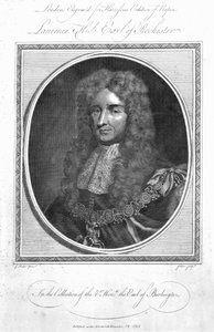 Laurence Hyde, 1. Earl of Rochester, graviert von John Goldar, 1785 von Godfrey Kneller