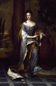 Porträt einer Dame von Godfrey studio of Kneller