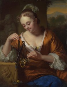 Allegorie der Tugend und des Reichtums von Godfried Cornelisz Schalcken