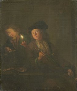 Der Raucher von Godfried Schalken or Schalcken