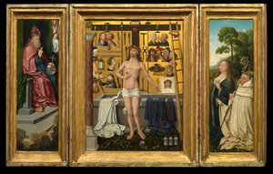 Triptychon von Antonius Tsgrooten von Goossen van der (1465 c.1538) Weyden