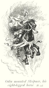 Odin ritt Sleipner, sein achtbeiniges Pferd