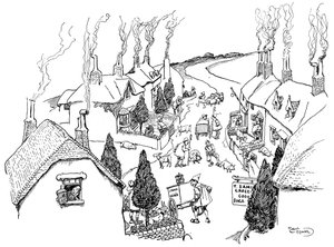 Ein Dorf, das fröhlichste der Welt, 1906 von Gordon Frederick Browne