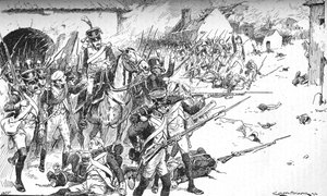 Kolonne um Kolonne drang ins Dorf ein, nur um zurückgeworfen zu werden, 1896 von Gordon Frederick Browne