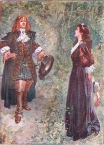 "Bin ich jetzt nach deinem Geschmack, Cousin?", aus Lorna Doone, veröffentlicht von W & R Chambers Ltd, 1921 von Gordon Frederick Browne