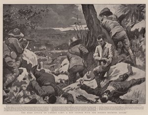 Der Burenangriff auf Caesars Lager, eine heiße Ecke mit den Border Mounted Rifles