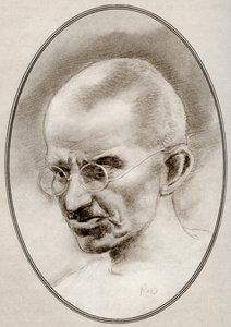 Mohandas Karamchand Gandhi, aus Living Biographies of Religious Leaders von Gordon Ross