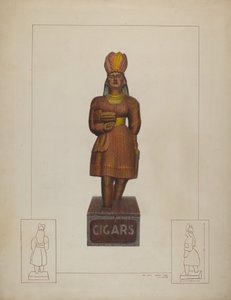 Indianer im Zigarrenladen von Gordon Saltar and Edward L. Loper