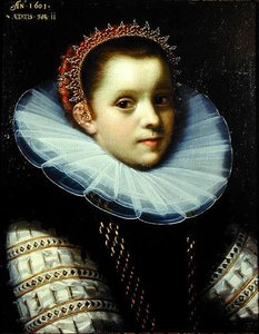 Porträt eines jungen Mädchens mit Halskrause von Gortzius Geldorp