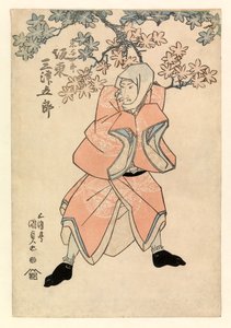 Schauspieler Bando Mitsugoro III. in der Rolle von Tokoshiro oder möglicherweise Dojishiro von Gototei Kunisada