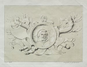 Receuil dessais lithographiques: Eine Trophäe, ca. 1816 von Gottfried or Godefroy Engelmann