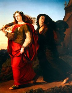Judith kehrt nach dem Mord an Holofernes nach Hause zurück, ca. 1830