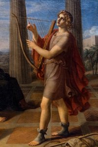 David spielt vor Saul (Detail)