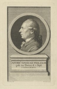 Porträt von François-André Danican Philidor 1726-1795, ca. 1790 von Gottlob August Liebe