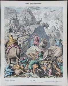 Hannibal überquert die Alpen aus Münchener Bilderbogen