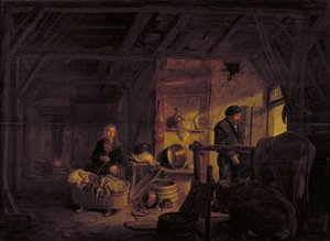 Innenansicht einer Hütte