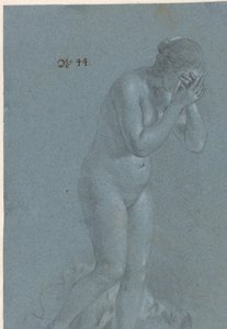 Stehende Frau mit bedeckten Augen von Govert Flinck (attributed to)