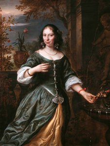 Porträt von Susanna van Baerle (1622-1674) von Govert Flinck