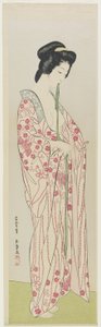 Frau im Kimono-Unterkleid, Mai 1920 von Goyo Hashiguchi