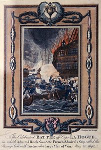 Die berühmte Schlacht von Kap La Hogue, 20. Mai 1692 von Grainger