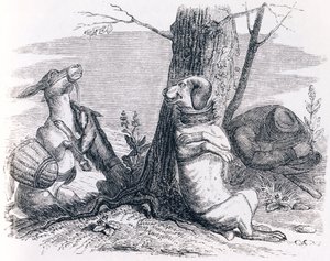 Der Esel und der Hund von Grandville