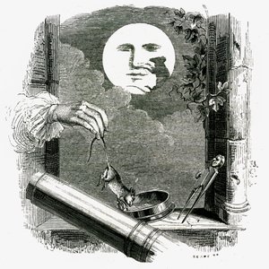 Ein Tier im Mond: La Fontaine Fabel illustriert von Grandville. von Grandville (1803 47)