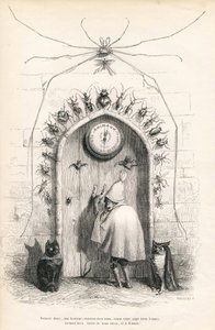Abschied an den Leser am Ende des Werkes. Vignetten illustriert von JJ Granville. Gravur signiert Breviere "An den Leser" geschrieben von PJ Stahl in "Szenen aus dem privaten und öffentlichen Leben der Tiere". Paris, J. Hetzel und Paulin