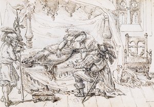 Dornröschen, Illustration für Märchen von Charles Perrault