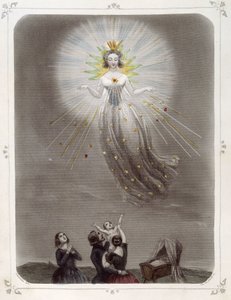 Sterne: Frau, die "Der gute Stern" darstellt - von Grandville