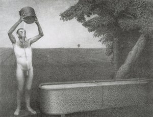 Schwüle Nacht, 1939 von Grant Wood