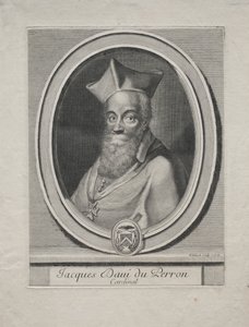 Kardinal Jaques Davey Duperron von Gérard Edelinck