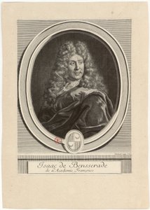 Isaac de Bensserade von der Académie Française von Gérard Edelinck