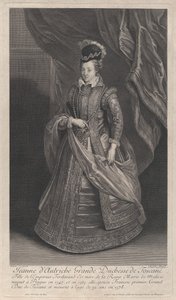 Porträt von Johanna von Österreich, Großherzogin der Toskana, ca. 1707 von Gérard Edelinck
