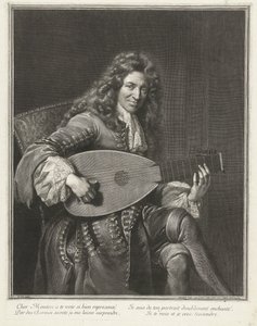 Porträt des Komponisten Charles Mouton (ca. 1626-1710)