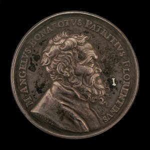 Michelangelo Buonarroti, 1475-1564, italienischer Künstler, Vorderseite, 1673