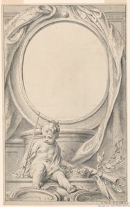 Entwurf für einen Rahmen um das Porträt von William Russell, erster Herzog von Bedford von Gravelot