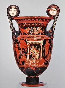 Apulische rotfigurige Volutenkrater, ca. 375-350 v. Chr.