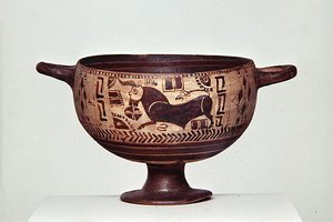 Schwarzfigurige Kotyle, ca. 600-500 v. Chr. von Greek