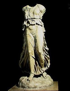 Figur der Nike, Personifikation des Sieges von Greek