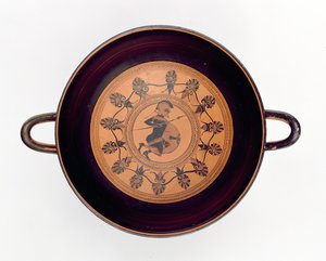 Siana-Schale mit Darstellung eines Kriegers, ca. 560 v. Chr. von Greek