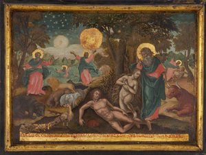 Credo in Deum, Schöpfung Das Glaubensbekenntnis der Apostel, 1700 von Greek icon