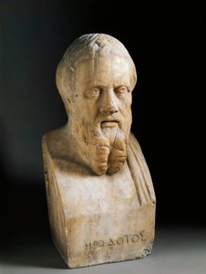 Büste von Herodot, 4. Jahrhundert v. Chr. (Marmorskulptur) von Greek or Roman