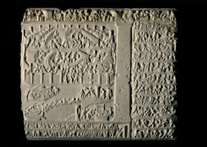 GRIECHISCHE KUNST: Trojanischer Krieg. Tabula Iliaca mit Reliefs des trojanischen Zyklus