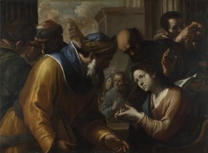 Christus im Gespräch mit den Gelehrten, 1660er Jahre von Gregorio Preti