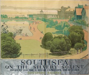 Southsea am silbernen Solent, Plakat für Southern Railways