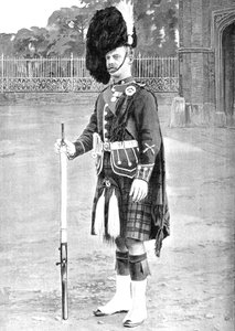 Farbsergeant, The Queens Own Cameron Highlanders, um 1880 von Gregory and Co
