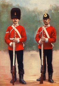Northumberland Fusiliers Korporal und Durham Light Infantry Lance-Korporal, 1901